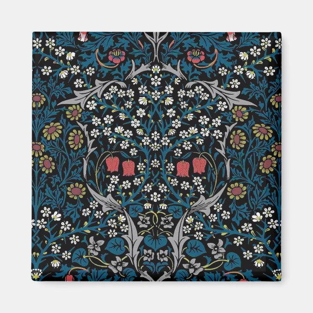 Imán Patrón floral vintage, William Morris (Frente)