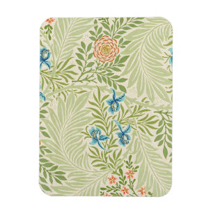 Imán Patrón floral William Morris Larkspur