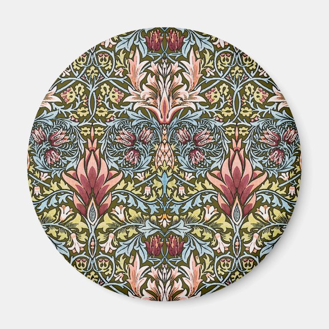 Imán Patrón floral William Morris Snakeshead (Frente)