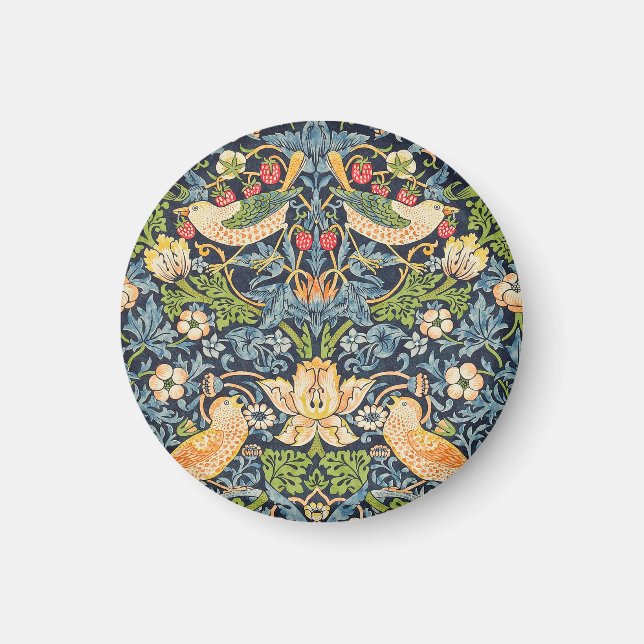 Imán Patrón floral William Morris Strawberry Thief (Frente)