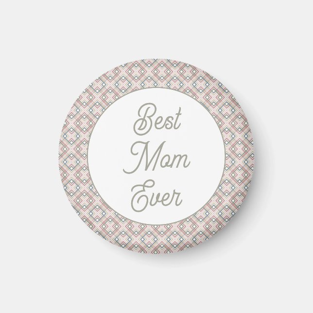 Imán Patrón geométrico de bonito (Frente)