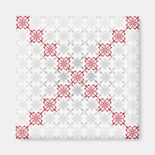 Imán Patrón geométrico II del signo del SUN letón tradi