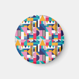 Imán Patrón geométrico sin soldadura de abstracto moder