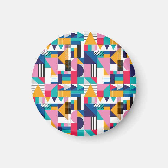 Imán Patrón geométrico sin soldadura de abstracto moder (Frente)