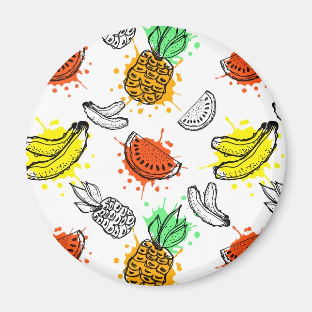 Imán Patrón gráfico vectorial sin soldadura (Frente)