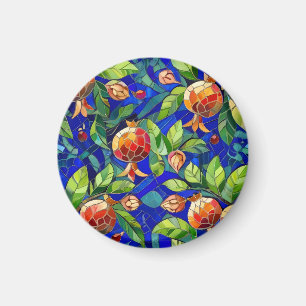 Imán Patrón granado Mosaico de frutas azules y rojas os