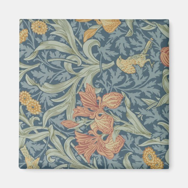Imán Patrón Iris de Arte Decorativo William Morris (Frente)