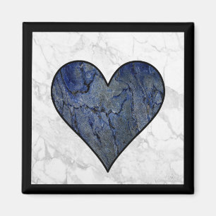 Imán Patrón marcado de piedra azul