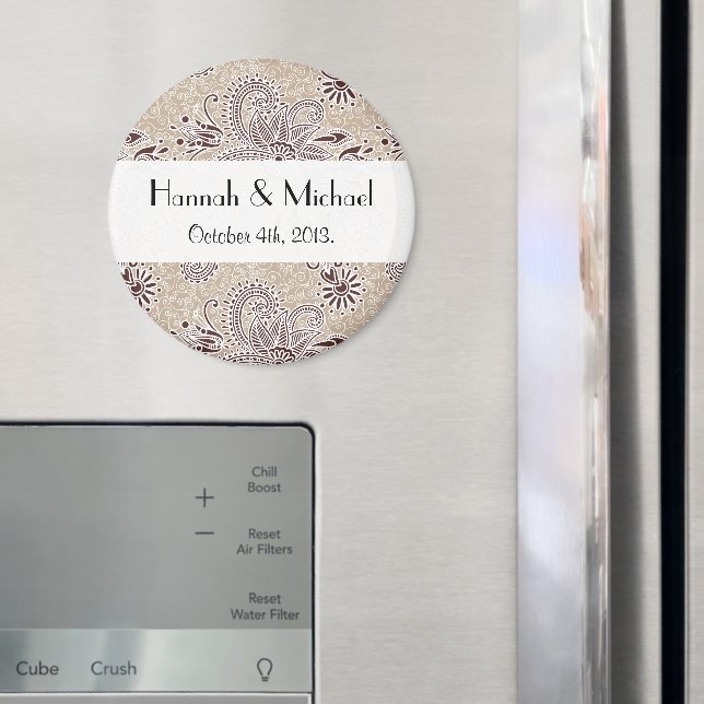 Imán Patrón Paisley, Paisley persa, Boteh, Boda (In situ (nevera))