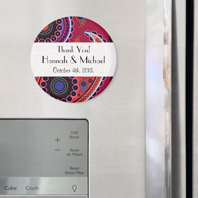 Imán Patrón Paisley, Paisley persa, Boteh, Boda (In situ (nevera))