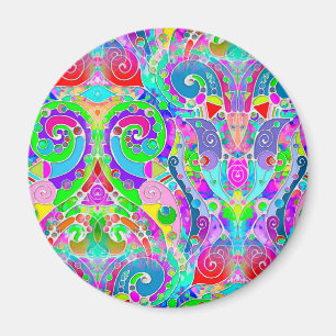 Imán Patrón Pintado A Mano Y Digitalmente Art. 22
