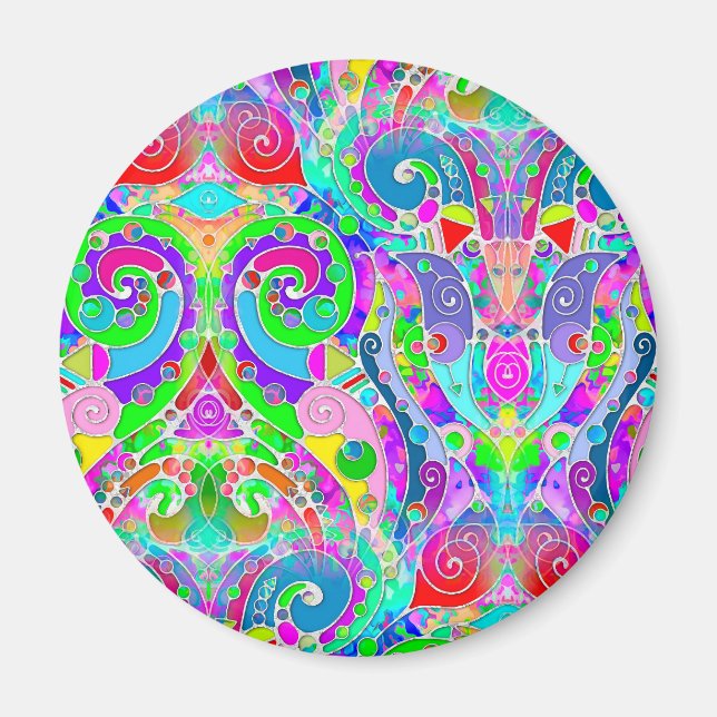 Imán Patrón Pintado A Mano Y Digitalmente Art. 22 (Frente)