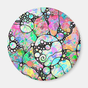 Imán Patrón Pintado A Mano Y Digitalmente Art. 31