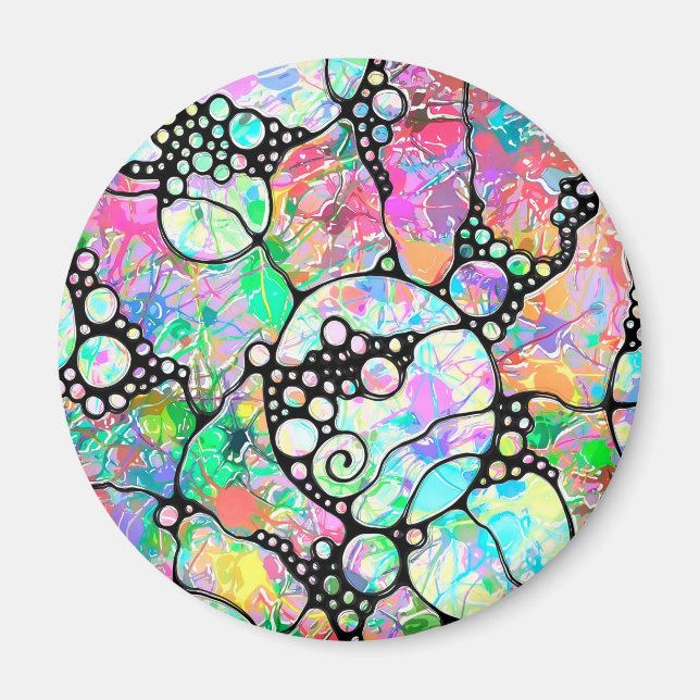 Imán Patrón Pintado A Mano Y Digitalmente Art. 31 (Frente)