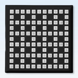 Imán Patrón repetitivo único de su logotipo o imagen