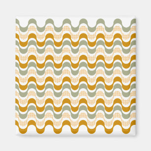 Imán patrón retro abstracto