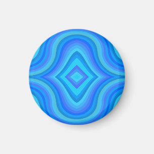 Imán Patrón retro azul