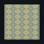 Imán Patrón Retro Vintage Verdoso<br><div class="desc">Un patrón repetitivo continuo que presenta una disposición armoniosa de formas y colores. Diseñado para agregar un toque único y elegante a los artículos cotidianos.</div>