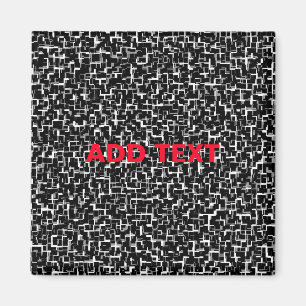 Imán Patrón rojo blanco negro de camo digital