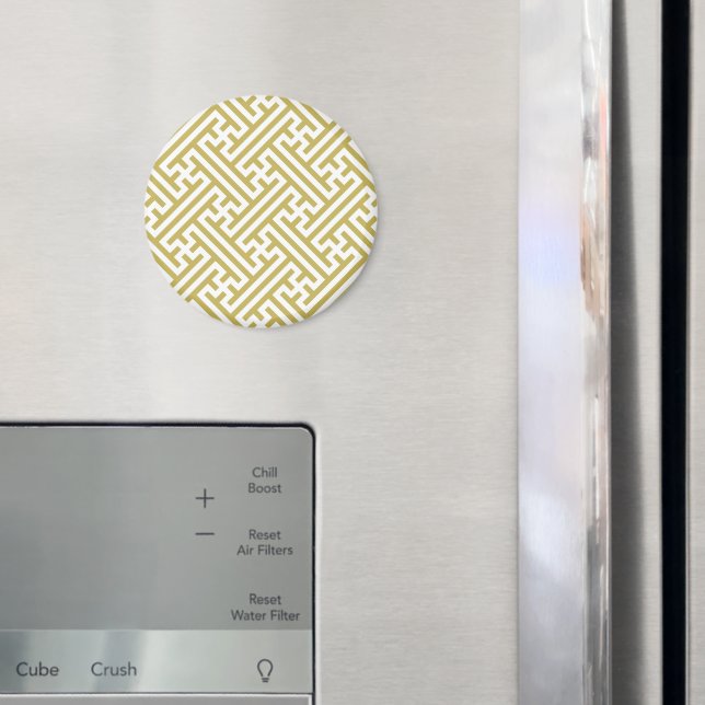 Imán Patrón Sayagata, japonés, oro y blanco (In situ (nevera))