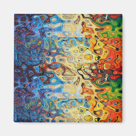 Imán Patrón texturizado abstracto