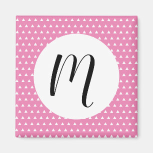 Imán Patrón triangular blanco 