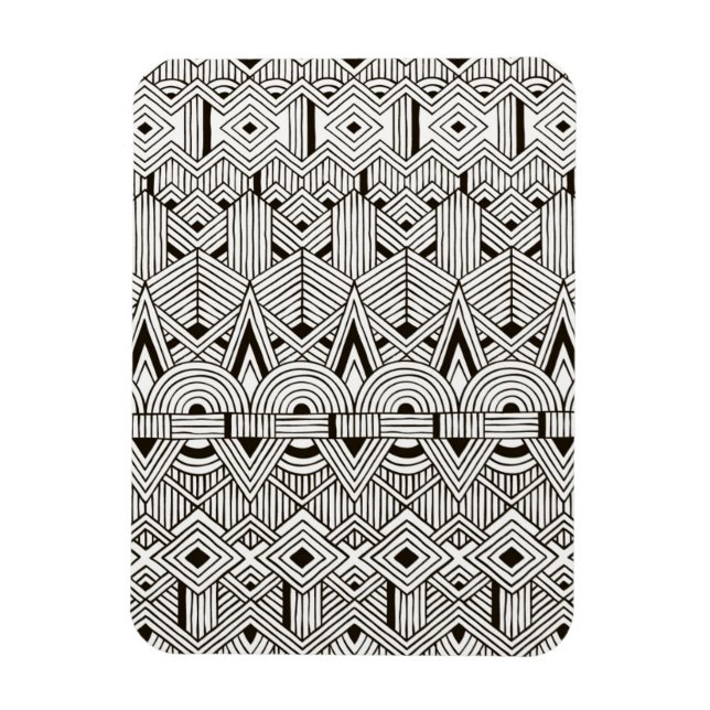 Imán Patrón tribal inspirado (Vertical)