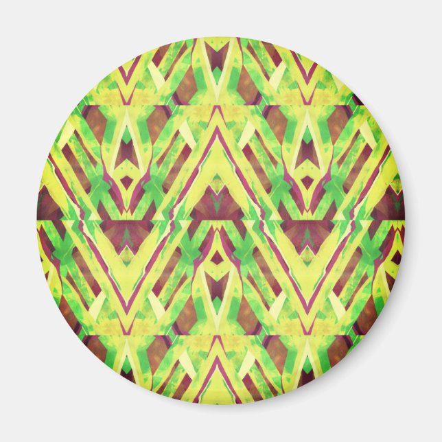 Imán Patrón verde y marrón (Frente)