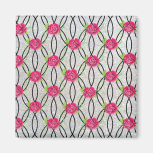 Imán Patrón Zig Zag, flor