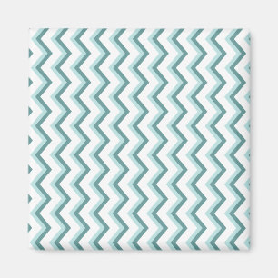 Imán Patrón ZigZag Chevron en verde menta