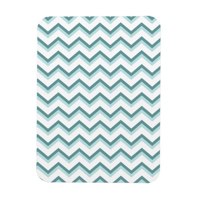 Imán Patrón ZigZag Chevron en verde menta (Vertical)