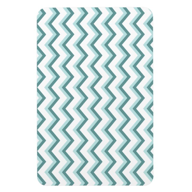 Imán Patrón ZigZag Chevron en verde menta (Vertical)