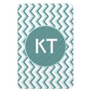 Imán Patrón ZigZag Chevron en verde menta