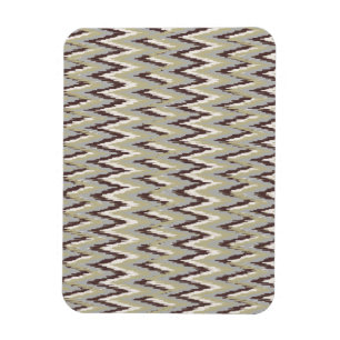 Imán Patrón ZigZag de café y salvia