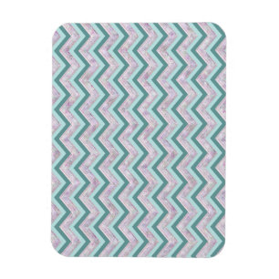 Imán Patrón ZigZag Verde azulado de Pearl Floral