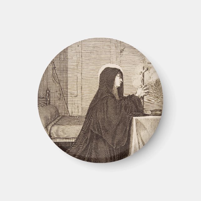 Imán Patrona de la escuela de Saint Scholastica (Frente)