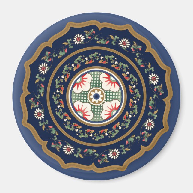 Imán Patrones de Mah Jongg (Frente)