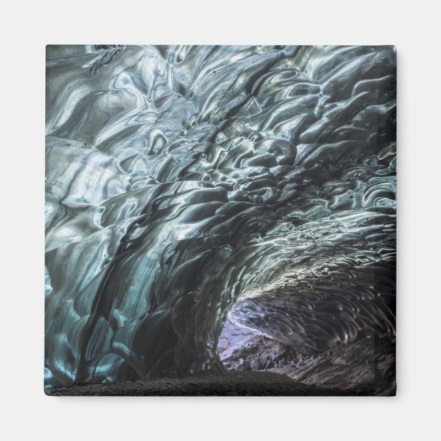 Imán Patrones de pared de cueva de hielo (Frente)