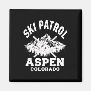 Imán Patrulla de Esquí Aspen Colorado Esquí y Remonte e