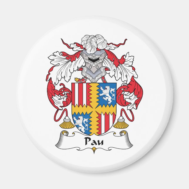 Imán Pau Family Crest (Frente)