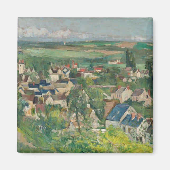 Imán Paul Cezanne - Auvers, vista panorámica (Frente)