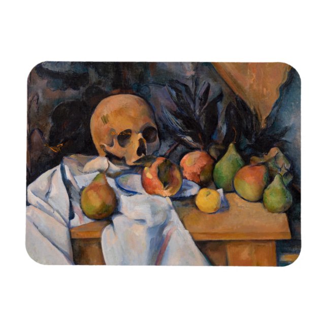 Imán Paul Cezanne - Bodegón con calavera (Horizontal)