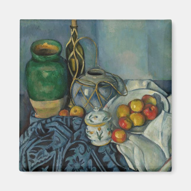Imán Paul Cezanne - Bodegón con manzanas (Frente)