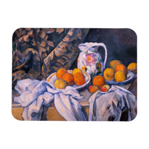 Imán Paul Cezanne - Bodegón con una cortina