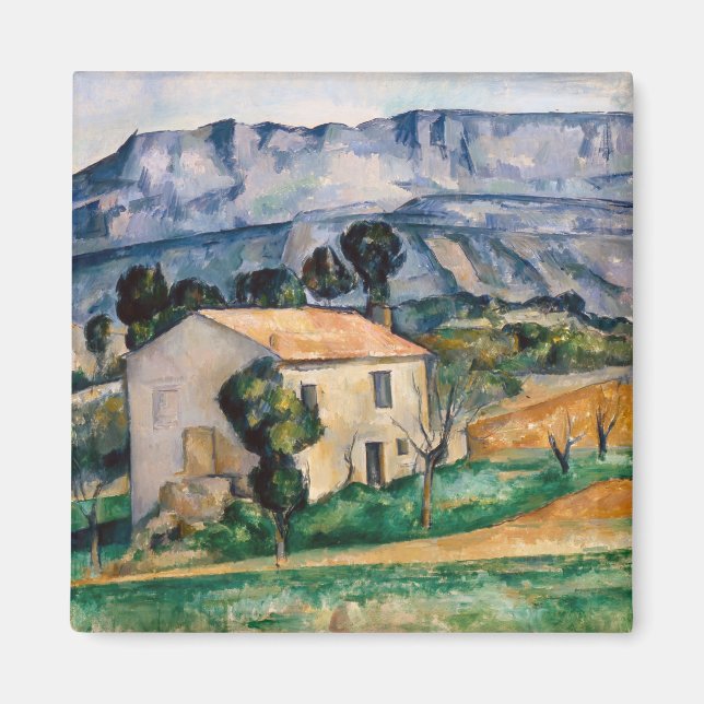 Imán Paul Cezanne - Casa en Provenza (Frente)