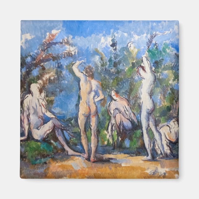 Imán Paul Cezanne - Cinco Bathers (Frente)