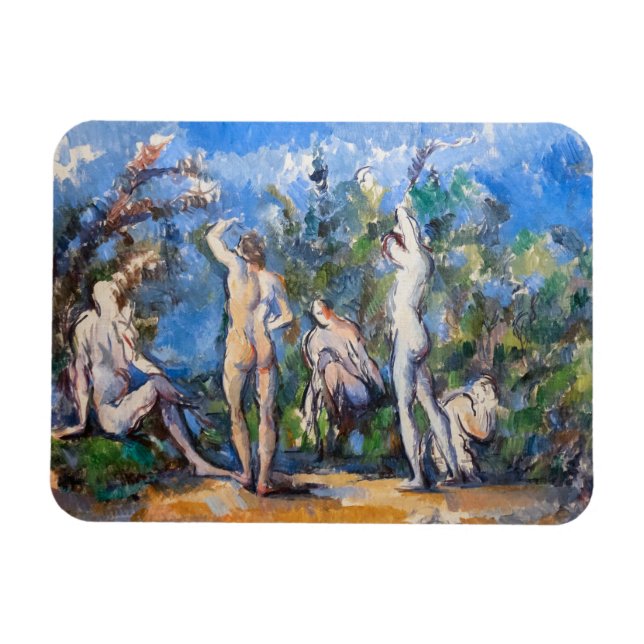 Imán Paul Cezanne - Cinco Bathers (Horizontal)