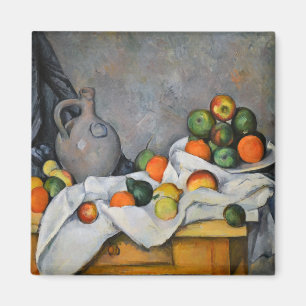 Imán Paul Cezanne - Cortina, Jarra y Frutero