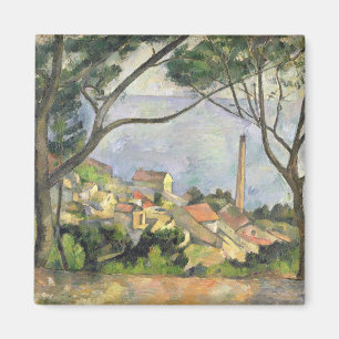 Imán Paul Cezanne el el mar en el l'Estaque, 1878