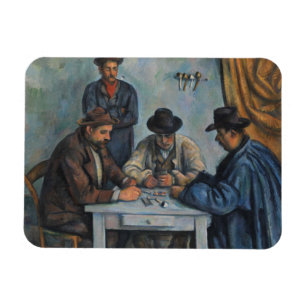 Imán Paul Cezanne el   los jugadores de tarjeta